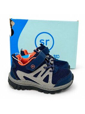 Stride Rite Toddler Artin 4.0 Supportive Navy Sneakers Boys Size 6 Hook & Loop